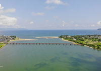 由良川橋梁を渡る