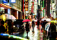 One rainy night in Tokyo..