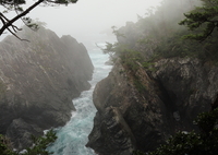 碁石海岸にて