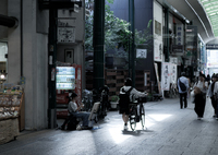 街中のアーティスト