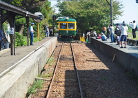 間もなく月潟駅到着です