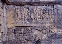 ボロブドゥールのレリーフ-13