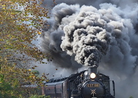 来た～… 煙をあげて！！   