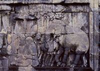 ボロブドゥールのレリーフ-15
