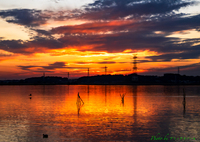 夕焼け雲の夕暮れ..