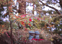 紅葉とお地蔵さま