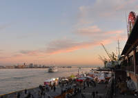 夕景へ向かう航路