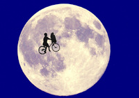 E.T.のポスター風に