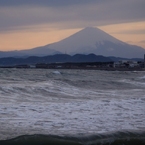 富士山　そして波