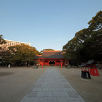 住吉神社、正面から