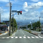 信号待ちで富士山　15