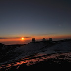 高度4000mの夕日