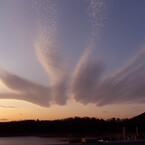 夕日と雲1