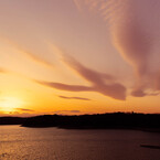 夕日と雲2