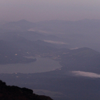 夕刻の山中湖
