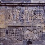 ボロブドゥールのレリーフ-13