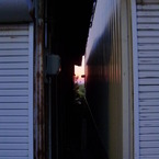 隙間から夕暮れ