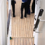 downstairs