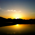 故郷の夕暮れ