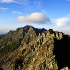 北穂山頂より奥穂高