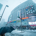 ある雪の日の秋葉原(ヨドバシAkiba)