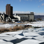 流氷のような景色