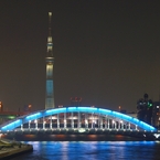 スカイツリーと永代橋