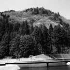 △と舞台を繋げる橋　～Murou Art Forest～