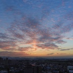 羊雲の朝