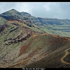 The line of a Mt.ASO ridge!!　阿蘇高岳中岳登山#21