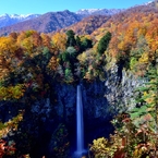 爽快！　秋の白水の滝！