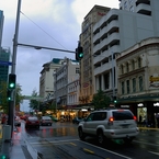 雨上がりのオークランド市街