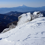 富士山　五丈岩付近より