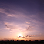 秋の夕焼け