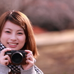 female photographer　in 葛西臨海公園