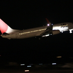 JAL B737-800 夜間飛行の始まり