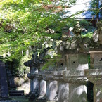 日陰の灯篭