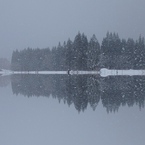 幻の湖　雪の日