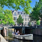 オランダ　アムステルダム　運河のある風景　その１８
