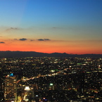 東京の夕景