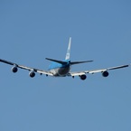KLM 747-400 飛び立ち