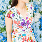 blue flower dress