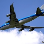 KLM 747-400 飛行　