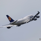 Lufthansa 747-430 飛び立ち　