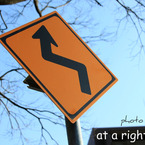 at a right angle 
