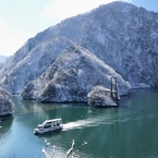 冬の庄川峡　ショートクルーズ２