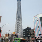 東京スカイツリー　信号待ちにて