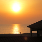 浜田浜夕景