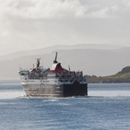 MV Isle of Mull passing Duart Castle