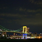 夜のレインボウブリッジ